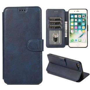 Shockproof PU + TPU Leather Phone Case For iPhone 8 Plus / 7 Plus(Blue)