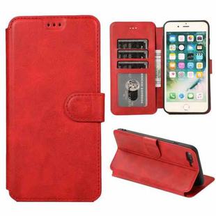 Shockproof PU + TPU Leather Phone Case For iPhone 8 Plus / 7 Plus(Red)