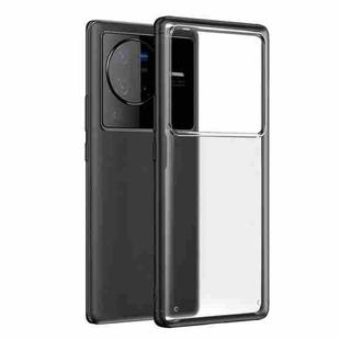 For vivo X80 Four-corner Shockproof TPU + PC Phone Case(Black)