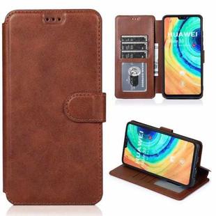 For Huawei Mate 30 Shockproof PU + TPU Leather Phone Case(Brown)