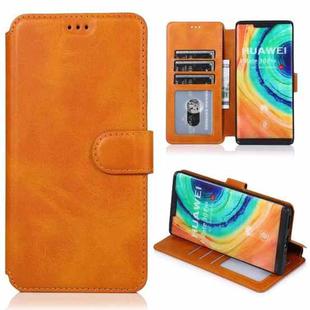 For Huawei Mate 30 Pro Shockproof PU + TPU Leather Phone Case(Khaki)