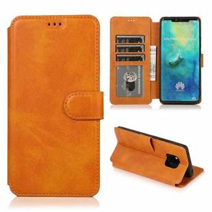 For Huawei Mate 20 Pro Shockproof PU + TPU Leather Phone Case(Khaki)