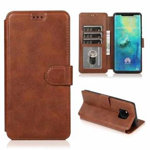 For Huawei Mate 20 Pro Shockproof PU + TPU Leather Phone Case(Brown)