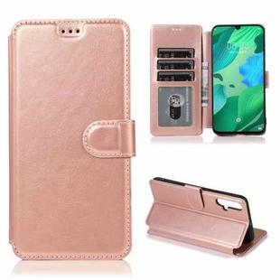 For Huawei nova 5 Shockproof PU + TPU Leather Phone Case(Rose Gold)
