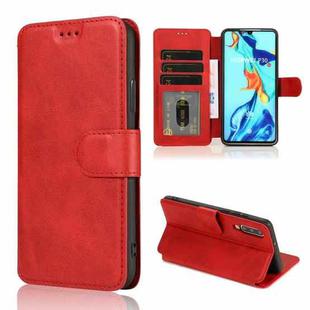 For Huawei P30 Shockproof PU + TPU Leather Phone Case(Red)