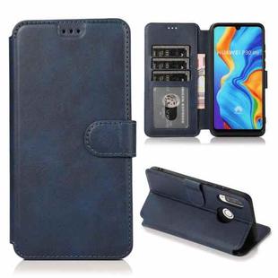 For Huawei P30 Lite Shockproof PU + TPU Leather Phone Case(Blue)