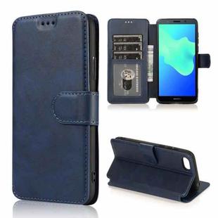 For Huawei Y5 2018 Shockproof PU + TPU Leather Phone Case(Blue)