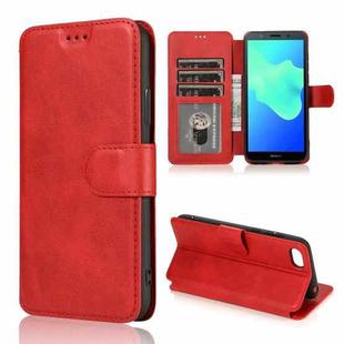For Huawei Y5 2018 Shockproof PU + TPU Leather Phone Case(Red)