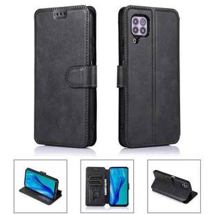 For Huawei P40 Lite Shockproof PU + TPU Leather Phone Case(Black)