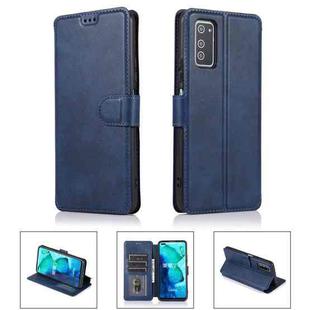 For Honor V30 Shockproof PU + TPU Leather Phone Case(Blue)