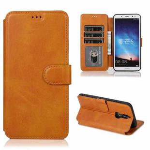 For Huawei Maimang 6 Shockproof PU + TPU Leather Phone Case(Khaki)