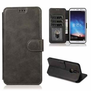 For Huawei Maimang 6 Shockproof PU + TPU Leather Phone Case(Black)