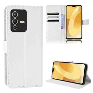 For vivo S12 / V23 5G Diamond Texture Leather Phone Case(White)