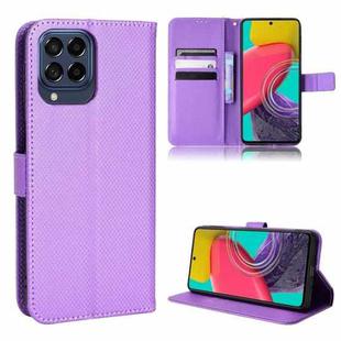 For Samsung Galaxy M33 5G Diamond Texture Leather Phone Case(Purple)