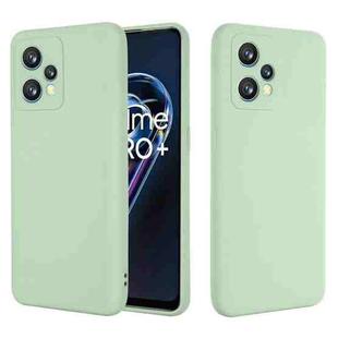 For OPPO Realme 9 Pro+ 5G Global Pure Color Liquid Silicone Shockproof Full Coverage Phone Case(Green)