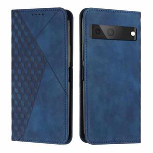 For Google Pixel 7 Diamond Splicing Skin Feel Magnetic Leather Phone Case(Blue)