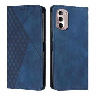 For Motorola Moto G Stylus 2022 4G Diamond Splicing Skin Feel Magnetic Leather Phone Case(Blue)
