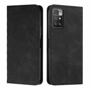 For Xiaomi Redmi 10 5G/Redmi Note 11E Diamond Splicing Skin Feel Magnetic Leather Phone Case(Black)
