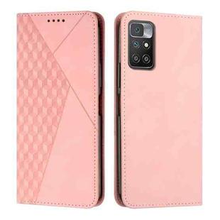 For Xiaomi Redmi 10 5G/Redmi Note 11E Diamond Splicing Skin Feel Magnetic Leather Phone Case(Rose Gold)