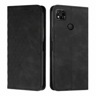 For Xiaomi Redmi 10A/Poco C31/Redmi 9C Diamond Splicing Skin Feel Magnetic Leather Phone Case(Black)