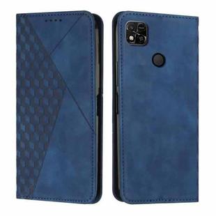 For Xiaomi Redmi 10A/Poco C31/Redmi 9C Diamond Splicing Skin Feel Magnetic Leather Phone Case(Blue)