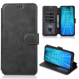 For Xiaomi Redmi Note 8 Shockproof PU + TPU Leather Phone Case(Black)