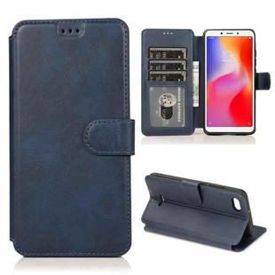 For Xiaomi Redmi 6A Shockproof PU + TPU Leather Phone Case(Blue)