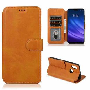 For Xiaomi Mi 8 Shockproof PU + TPU Leather Phone Case(Khaki)