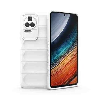 For Xiaomi Redmi K40S Magic Shield TPU + Flannel Phone Case(White)