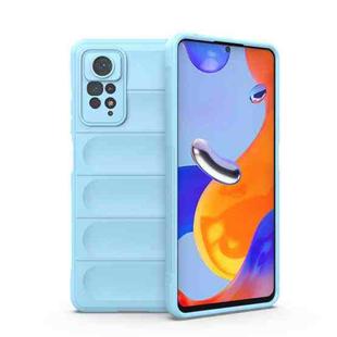 For Xiaomi Redmi Note 11 Pro International Magic Shield TPU + Flannel Phone Case(Light Blue)