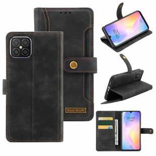 For Huawei nova 8 SE Copper Buckle Leather Phone Case(Black)