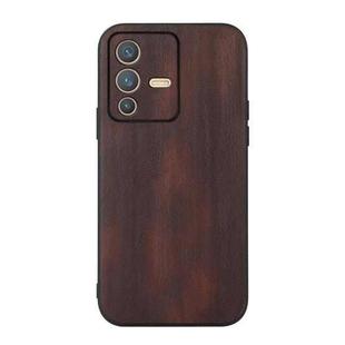 For vivo S12 5G / V23 5G Yellow Cow Texture PU Phone Case(Coffee)