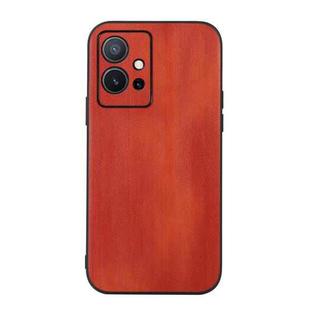 For vivo Y75 5G Yellow Cow Texture PU Phone Case(Brown)