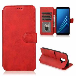 For Samsung Galaxy A6 2018 Shockproof PU + TPU Leather Phone Case(Red)