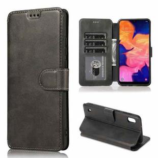 For Samsung Galaxy A10 Shockproof PU + TPU Leather Phone Case(Black)
