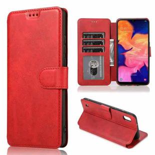 For Samsung Galaxy A40 Shockproof PU + TPU Leather Phone Case(Red)