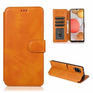 For Samsung Galaxy A42 5G Shockproof PU + TPU Leather Phone Case(Khaki)