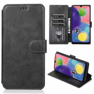 For Samsung Galaxy A70s Shockproof PU + TPU Leather Phone Case(Black)