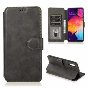 For Samsung Galaxy A70 Shockproof PU + TPU Leather Phone Case(Black)