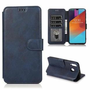 For Samsung Galaxy M30 Shockproof PU + TPU Leather Phone Case(Blue)