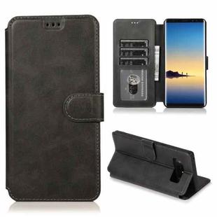 For Samsung Galaxy Note8 Shockproof PU + TPU Leather Phone Case(Black)