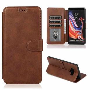 For Samsung Galaxy Note9 Shockproof PU + TPU Leather Phone Case(Brown)