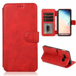 For Samsung Galaxy S10e Shockproof PU + TPU Leather Phone Case(Red)