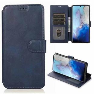 For Samsung Galaxy S20 Ultra Shockproof PU + TPU Leather Phone Case(Blue)