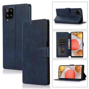 For Samsung Galaxy A12 Shockproof PU + TPU Leather Phone Case(Blue)