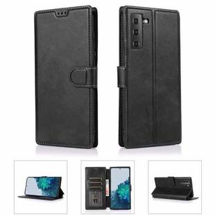 For Samsung Galaxy S21+ 5G Shockproof PU + TPU Leather Phone Case(Black)