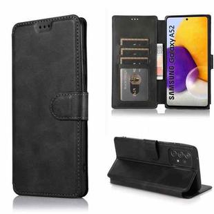 For Samsung Galaxy A52 5G / 4G Shockproof PU + TPU Leather Phone Case(Black)