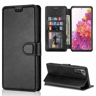 For Samsung Galaxy S20 FE Shockproof PU + TPU Leather Phone Case(Black)