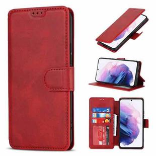 For Samsung Galaxy S22+ 5G Shockproof PU + TPU Leather Phone Case(Red)