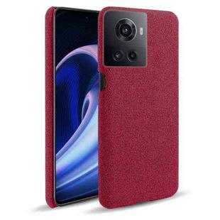 For OnePlus Ace Cloth Texture PC + Nylon Back Phone Case(Red)